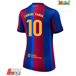 Barcelona Lamine Yamal #10 Primera Equipación Mujer 2026-27 Manga Corta